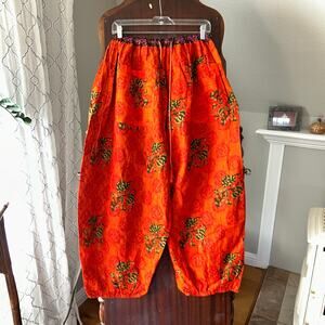 Kantha Bae Free To Be Wide Leg Pants - Reversible One Size embroidered boho